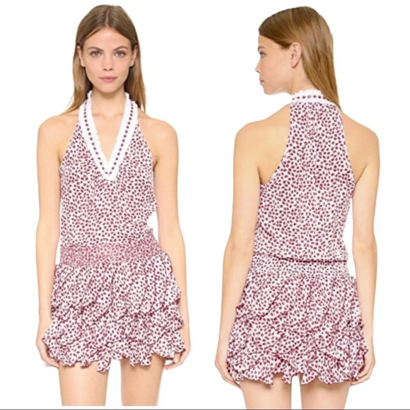 Women’s Poupette St. Barth Designer Beline Ruffle Dress Sz 1 (US Sz S